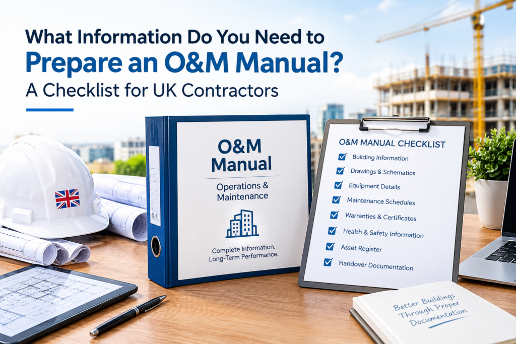 What Information Do You Need to Prepare an O&M Manual? A Checklist for UK Contractors