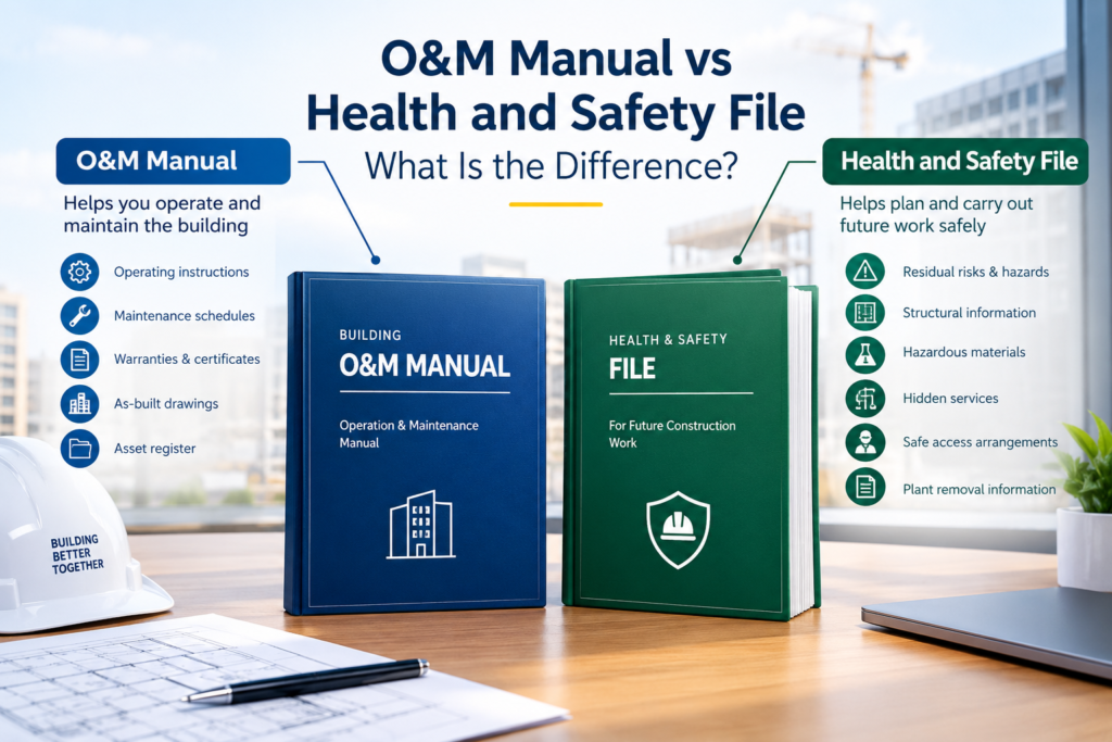O&M Manual vs Health and Safety File: key differences